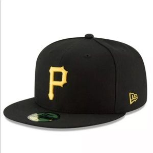 NEW ERA - MLB Baseball Hat - Pittsburgh Pirates 59FIFTYFitted Cap - Black